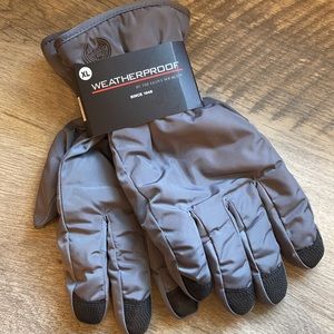NWT Men’s Grey Weatherproof Gloves, X-Large
